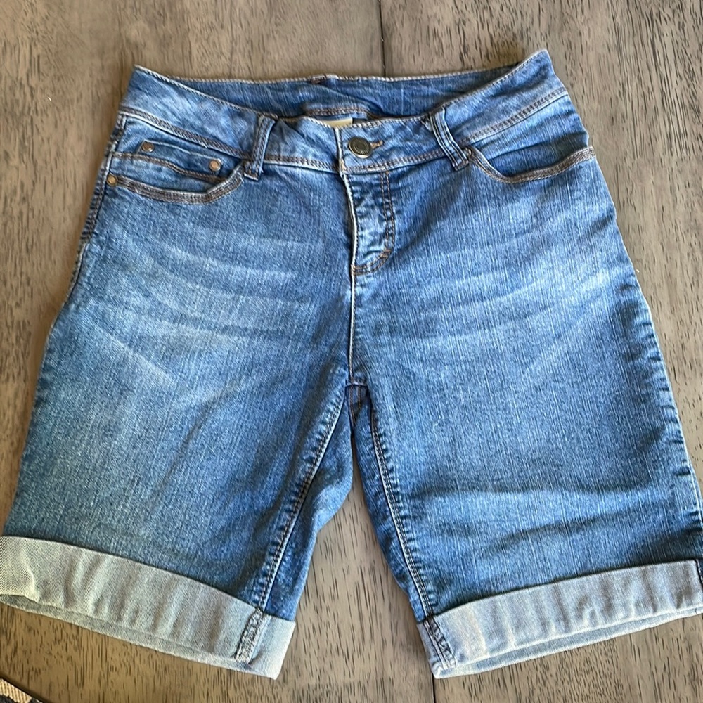 Womens Faded Glory Bermuda Jean Shorts